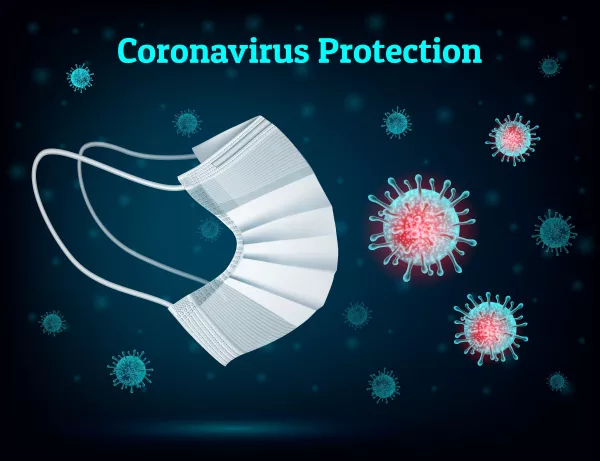 Masque Medical Pour Proteger Personnes Contre Virus Coronavirus Air Pollue
