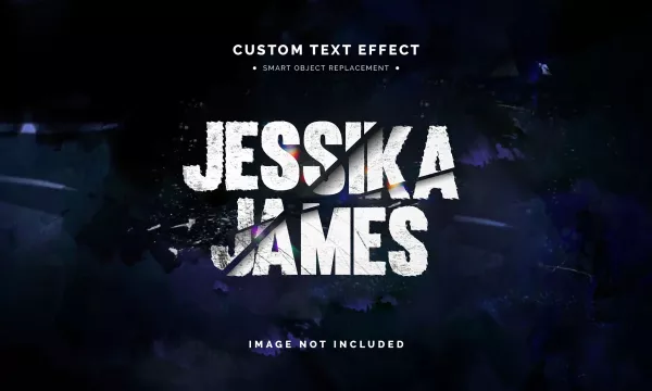 Movie Slashed Text Style Effect