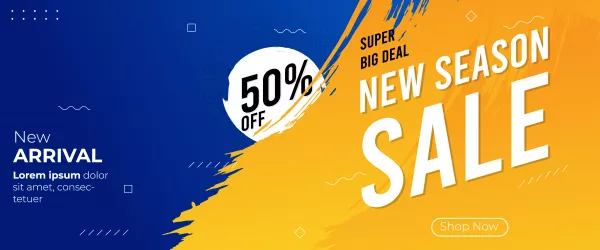 New Season Brush Sale Banner