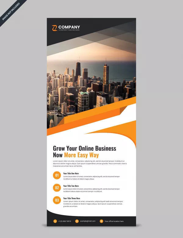 Simple Corporate Rollup Banner Template