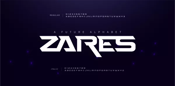 Sport Modern Future Alphabet Font