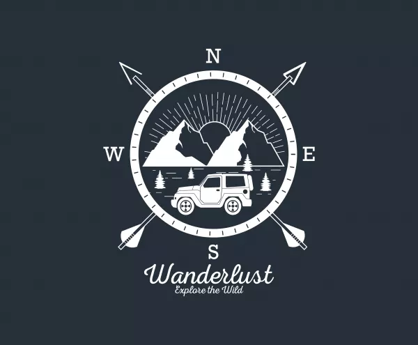 Wanderlust Adventure Logo