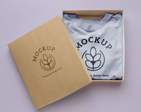 Ecological T Shirt Packaging Mockup
