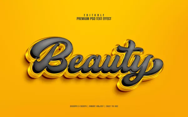 Beauty Editable Premium Psd Text Effect Maker