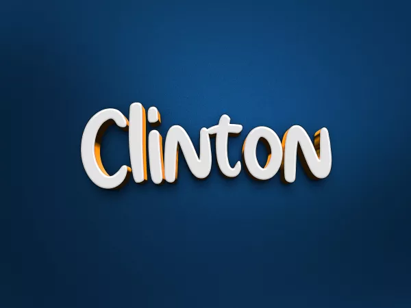 Clinton Text Style Effect Psd