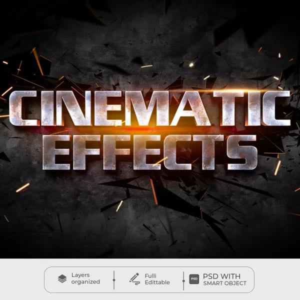 Cinematic Title Text Effect Template
