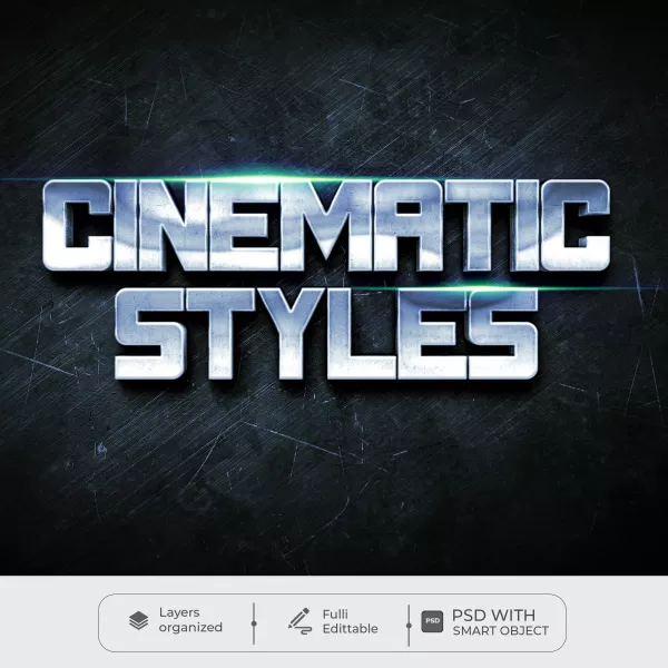 Cinematic Title Text Effect Template