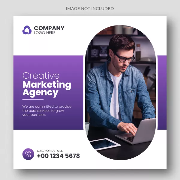 Digital Marketing Social Media Post Web Banner Template