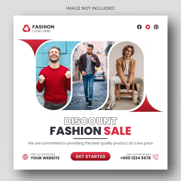 Fashion Sale Social Media Post Web Banner Template