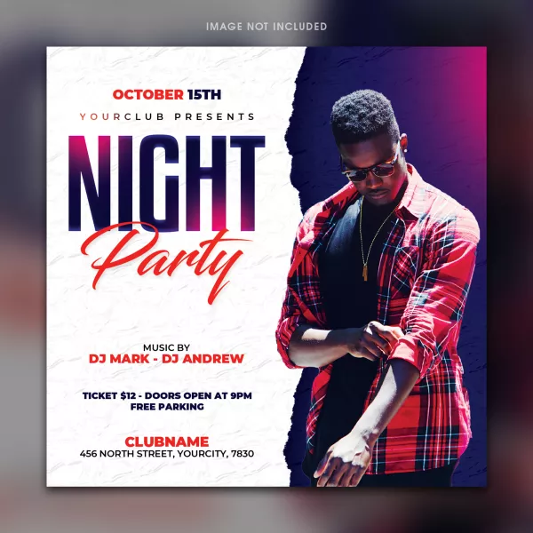 Night Party Flyer Template