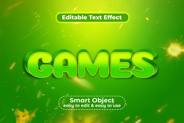 Free Download Futuristic Game 3D Editable Text Effect Premium Psd - GFXLoad